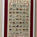 cross stitch america land that we love states emblems, historical