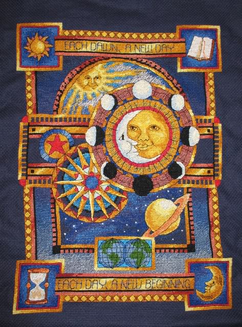 each dawn a new day -Dimensions cross stitch celestial, each dawn a new day, moon, sun