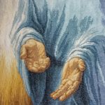 cross stitch His hands, Jesus, religious