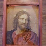 cross stitch Jesus Christ, portrait, religious