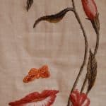cross stitch mouth of the flower, face, floral, butterfly