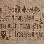 cross stitch promise me braver and stronger saying, pooh, lizzie kate