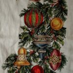 cross stitch dazzling ornament stocking by needle treasure, christmas ornaments, greenery